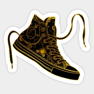 Aquarius high tops - Gold Sticker